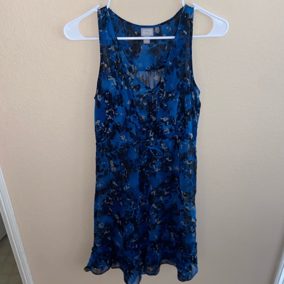 Grunge vibes cheetah print v neckline floral see thru dress cute ruffled bottoms - Picture 8 of 11